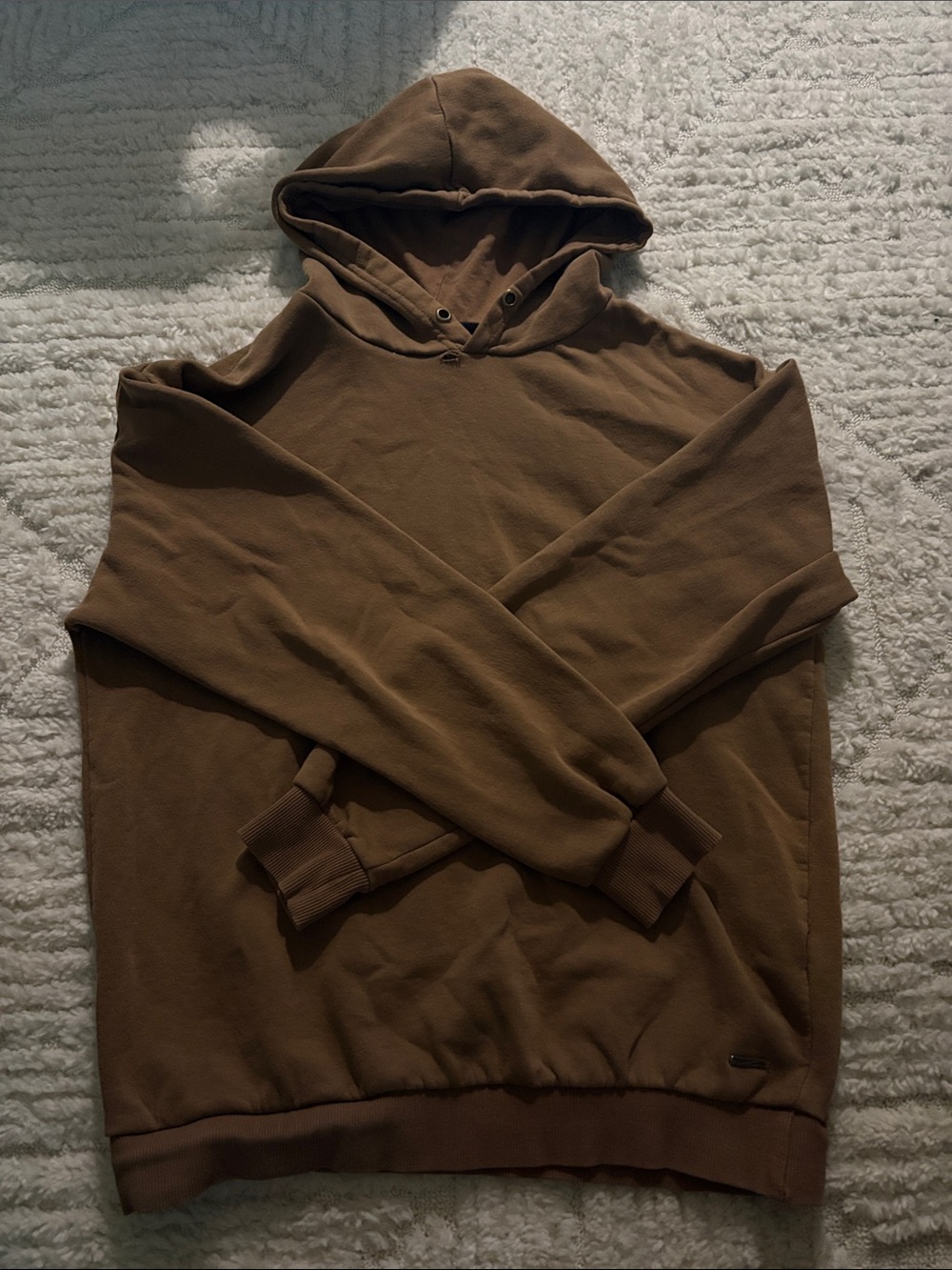 Denim & Flower Men's Brown Hooded Sweatshirt